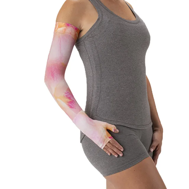 Juzo Soft 2001 Signature Collection Print Pink Orchid Armsleeve 20-30 mmHg