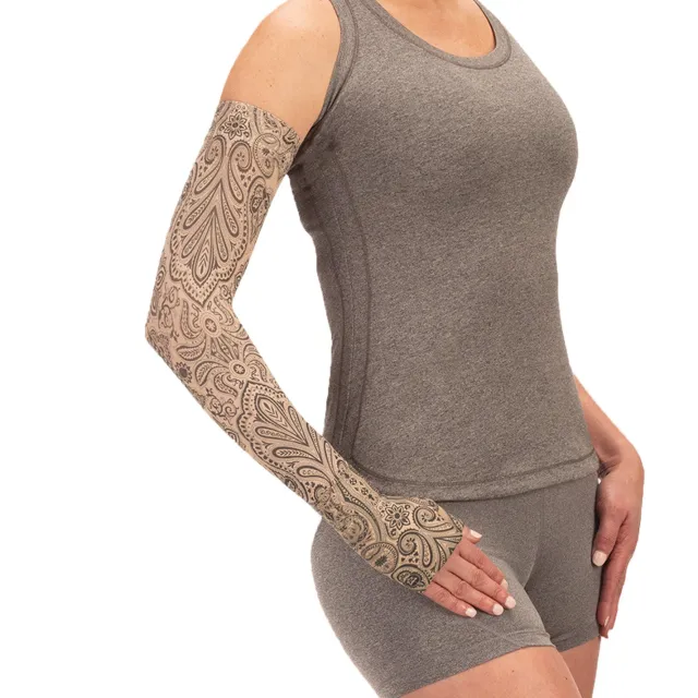 Juzo Soft 2001 Signature Collection Print Paisley Henna Armsleeves 20-30 mmHg