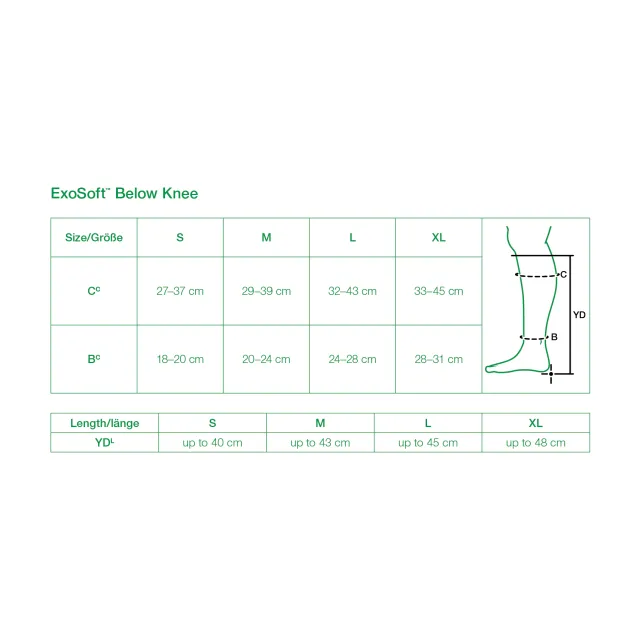 L&R Solaris ExoSoft Below Knee Open Toe 20-30 mmHg