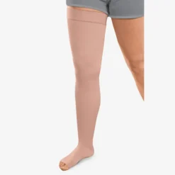 L&R Solaris ExoStrong Thigh High Open Toe w/Silicone Top - 30-40 mmHg