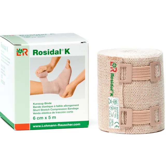 L&R Solaris Rosidal K Short Stretch Compression Bandage Roll