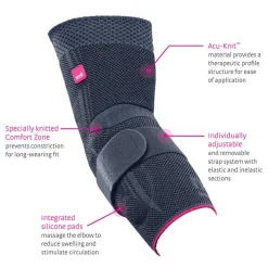 medi Epicomed Elbow Support w/Accu-Pressure Silicone Insert