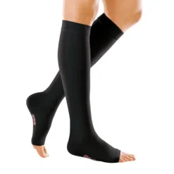 Medi Forte Open Toe Knee Highs w/Dot Band 30-40 mmHg (Wide)