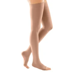 Medi Forte Open Toe Thigh Highs w/Dot Band 40-50 mmHg