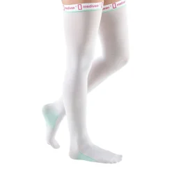 Medi Thrombexin Inspection Toe Anti-Embolism Thigh Highs w/Silicone Band 18 mmHg