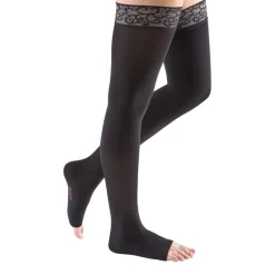 Mediven Comfort Open Toe Thigh Highs w/Lace Band 15-20 mmHg