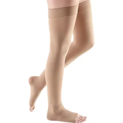 Mediven Comfort Open Toe Thigh Highs w/Silicone Dot Band 20-30 mmHg