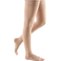 Mediven Comfort Open Toe Thigh Highs w/Lace Band 20-30 mmHg