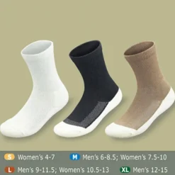 Orthofeet BioSoft Diabetic Socks w/Padded Sole (3 Pack)