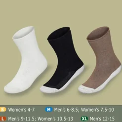 Orthofeet BioSoft Extra Roomy Diabetic Socks w/Padded Sole (3 Pack)