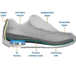 Orthofeet Men's Lava Athletic Shoes