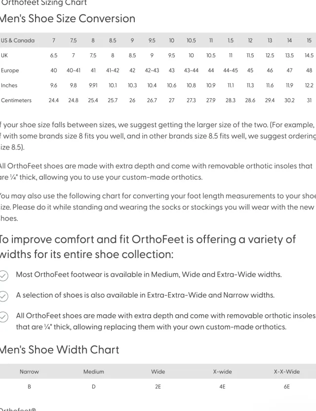 Orthofeet Men's Navigate Hands-Free Shoes