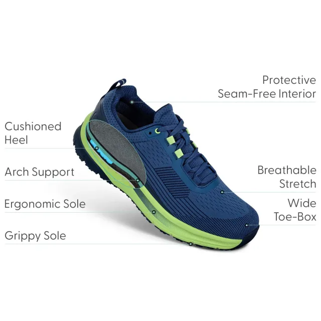 Orthofeet Men's Race Running Shoes