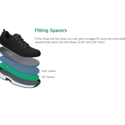 Orthofeet Women's Coral Walking/Athletic Shoes Black