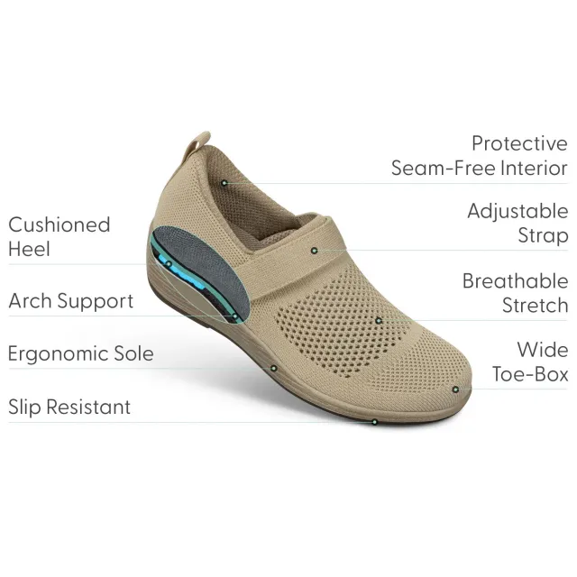 Orthofeet Women's Eve Casual Shoes