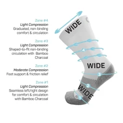 OS1st WP4+ Wellness Performance Crew Socks (Wide) (3 Pack)