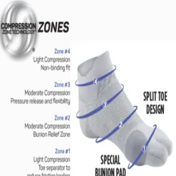 OST1st BR4 Bunion Relief Socks (3 Pack)