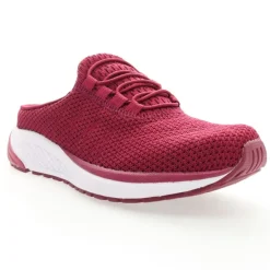 Propet Women's Tour Knit Slide Shoes Wine