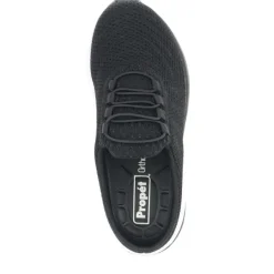 Propet Women's Tour Knit Slide Shoes Black