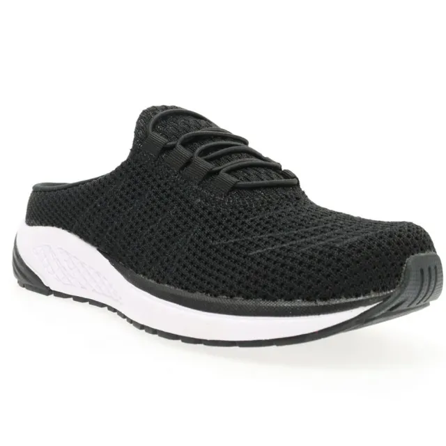 Propet Women's Tour Knit Slide Shoes Black