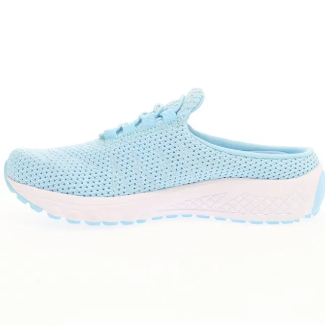 Propet Women's Tour Knit Slide Shoes Baby Blue