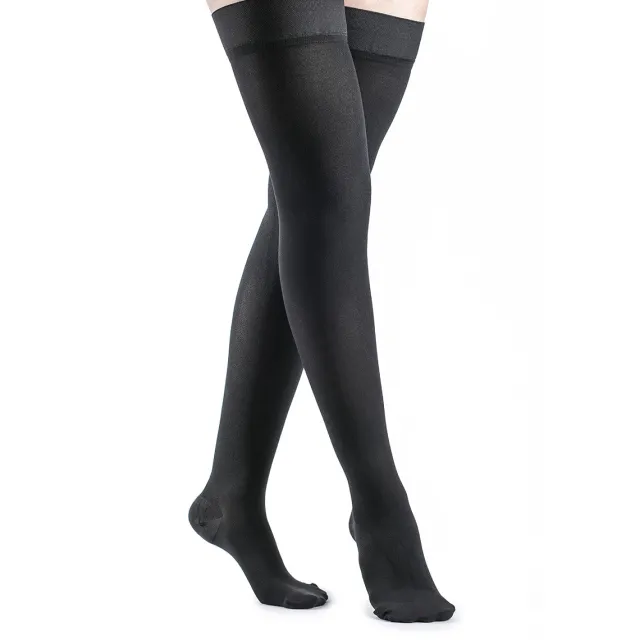 Sigvaris Dynaven 972 Access Women's Thigh Highs w/Grip Top 20-30 mmHg