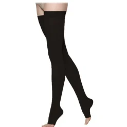 Sigvaris Dynaven 973 Women's Access Open Toe Thigh Highs w/Grip Top 30-40 mmHg