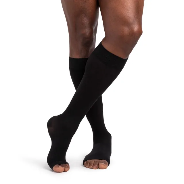 Sigvaris Dynaven 971 Women's Open Toe Knee Highs w/Grip Top 30-40 mmHg