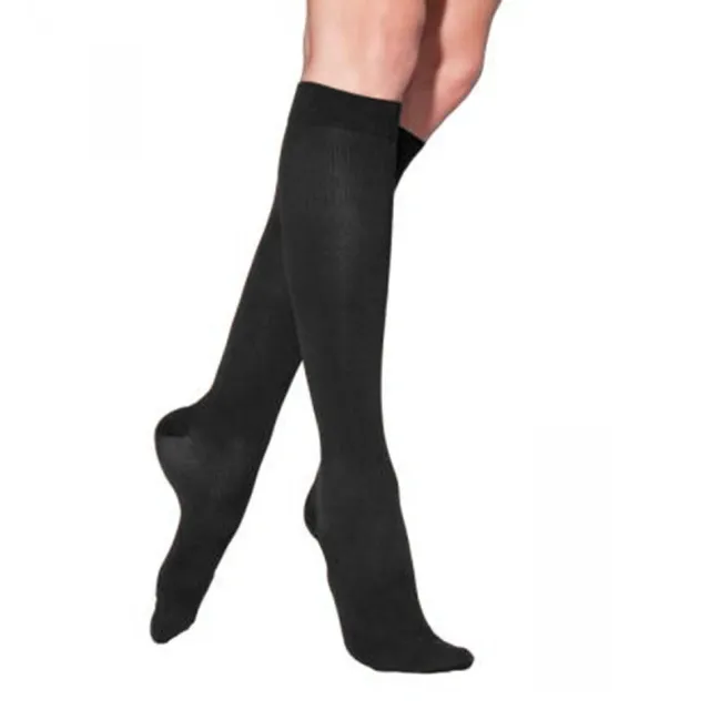 Sigvaris Essential 233 Cotton Women's Knee Highs w/Grip Top 30-40 mmHg
