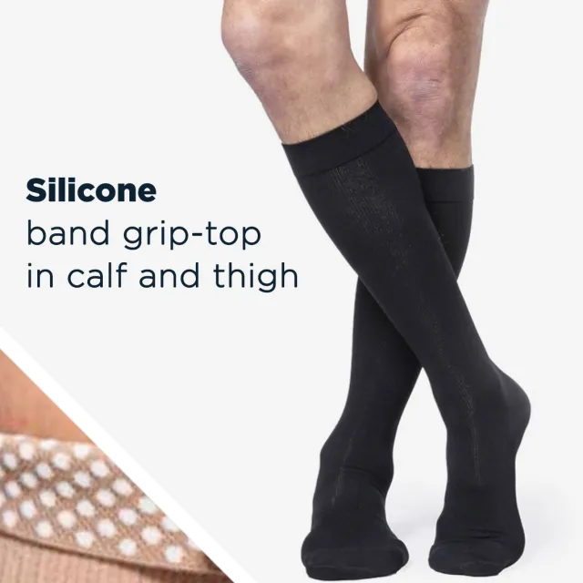 Sigvaris Essential 232 Cotton Women's Knee Highs w/ Grip Top 20-30 mmHg