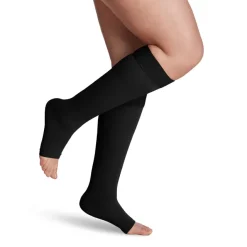 Sigvaris Essential 862 Opaque Open Toe Knee Highs w/GripTop 20-30 mmHg