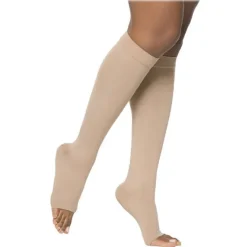 Sigvaris Essential 862 Opaque Open Toe Knee Highs 20-30 mmHg (Plus)