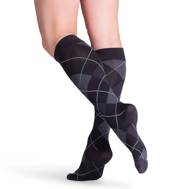 Sigvaris Style 832 Microfiber Patterns Women's Socks 20-30 mmHg