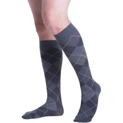 Sigvaris Style 832 Microfiber Patterns Men's Socks 20-30 mmHg
