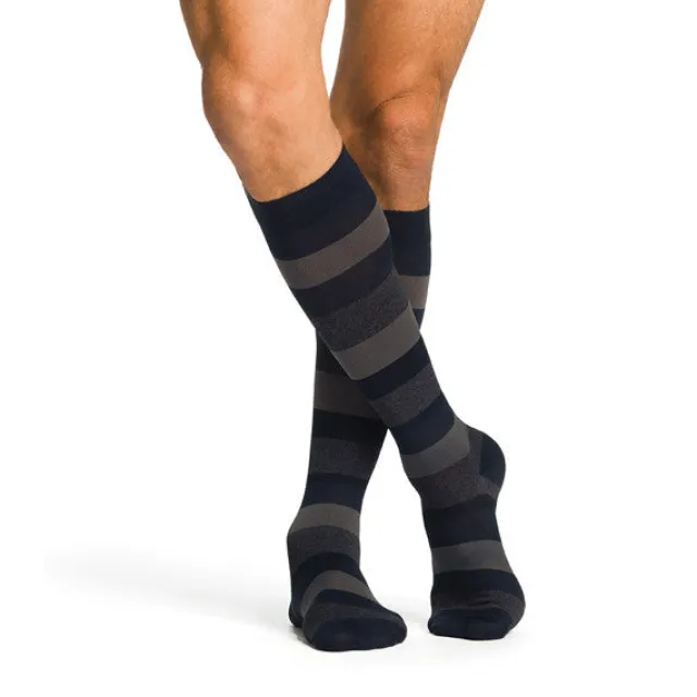 Sigvaris Style 832 Microfiber Patterns Men's Socks 20-30 mmHg