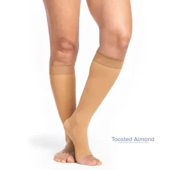 Sigvaris Style 783 Women's Sheer Open Toe Knee Highs 30-40 mmHg