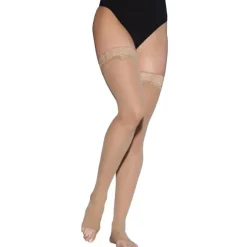 Sigvaris Style 783 Women's Sheer Open Toe Thigh Highs w/Grip Top 30-40 mmHg