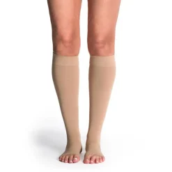 Sigvaris Style 842 Women's Soft Opaque Open Toe Knee Highs 20-30 mmHg