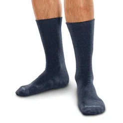SmartKnit Seamless Diabetic Crew Socks w/X-Static Silver Fibers