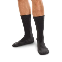 SmartKnit Seamless Wide Diabetic Crew Socks w/X-Static Silver Fibers