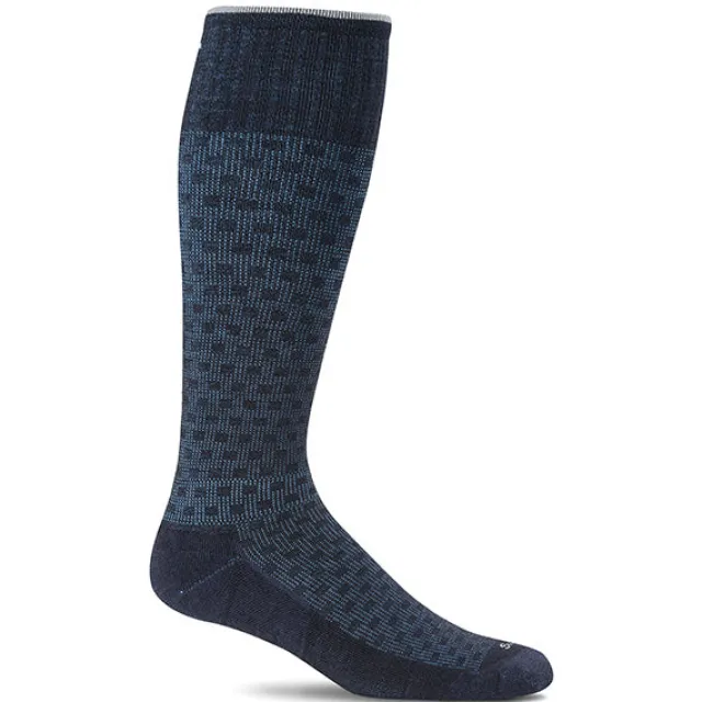 SockWell Men's Shadow Box Knee High Socks 15-20 mmHg