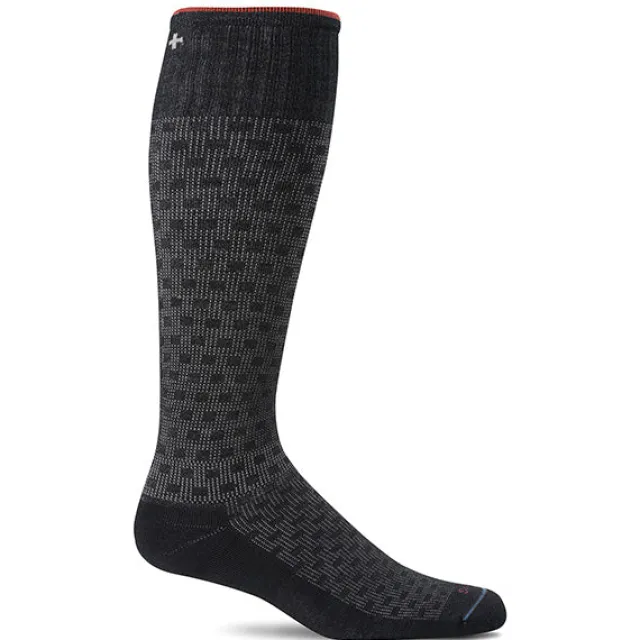 SockWell Men's Shadow Box Knee High Socks 15-20 mmHg