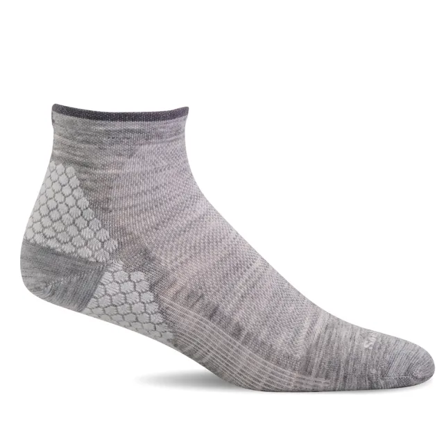 SockWell Women's Plantar Sport Quarter Socks (Grey)