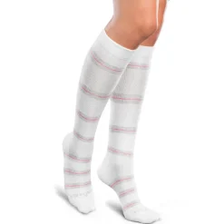 Therafirm Core-Spun Light Support Patterned Socks Thin Line 10-15 mmHg