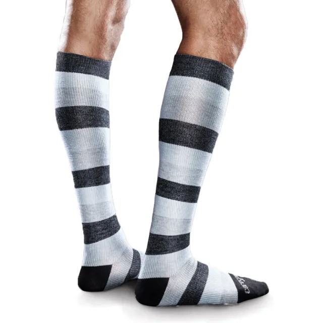 Therafirm Core-Spun Moderate Support Patterned Socks 20-30 mmHg