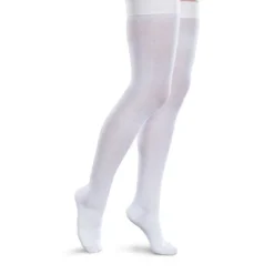 Therafirm Core-Spun Thigh High Socks w/Silicone Band 20-30 mmHg
