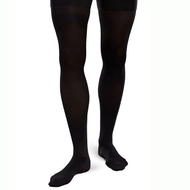 Therafirm EASE Opaque Men's Thigh Highs w/SIlicone Band 20-30 mmHg