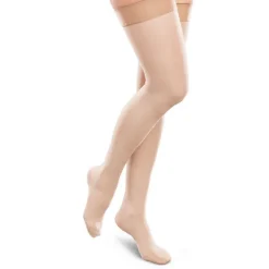 Therafirm EASE Opaque Women's Thigh Highs w/Silicone Band 20-30 mmHg