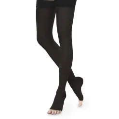 Therafirm EASE Sheer Open Toe Thigh Highs w/Silicone Band 20-30 mmHg