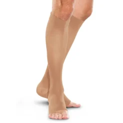 Therafirm Men's and Women's Open Toe Knee Highs 30-40 mmHg